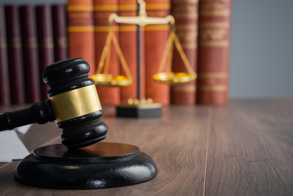 Judge's gavel court ruling