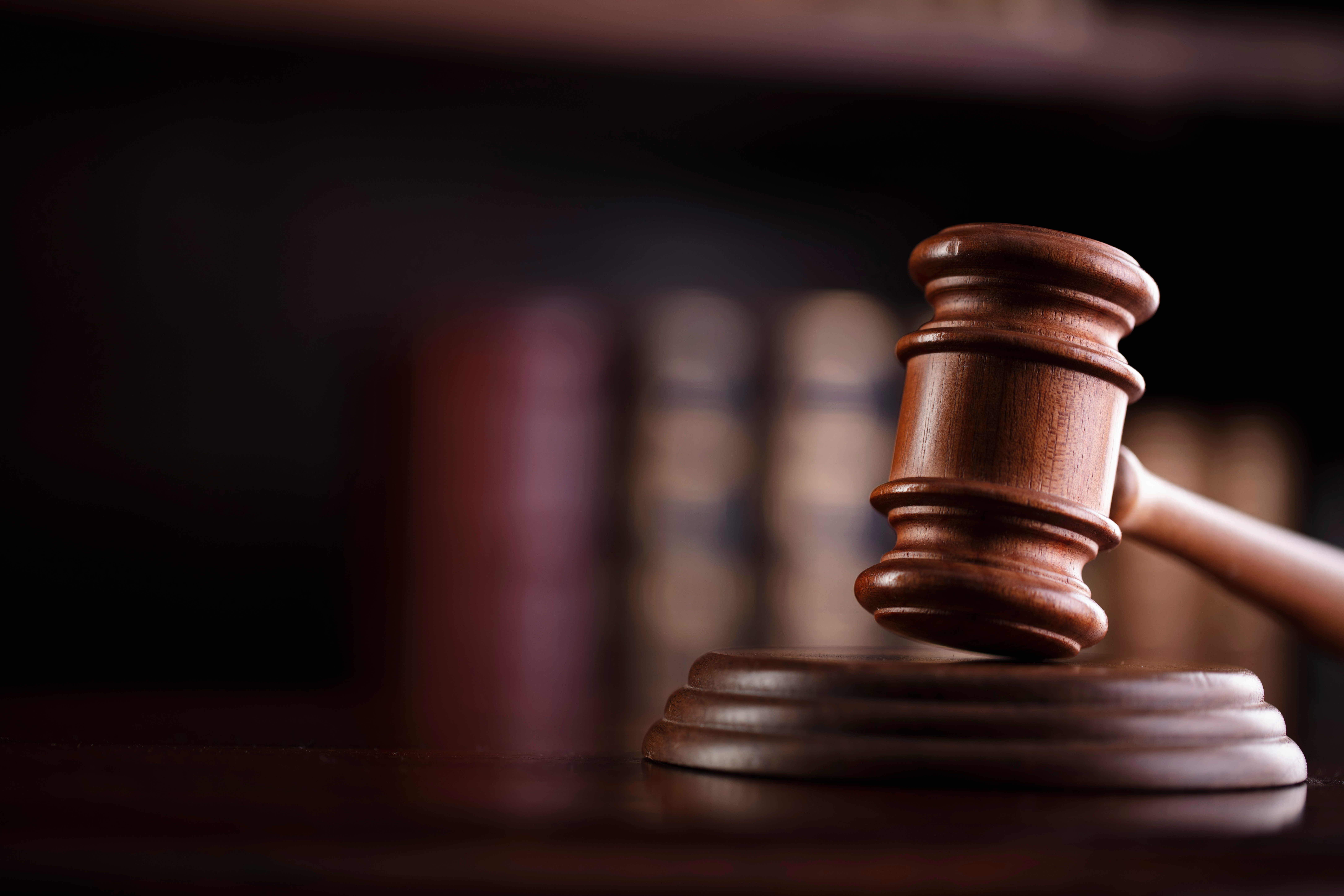 Judges gavel on wooden desk