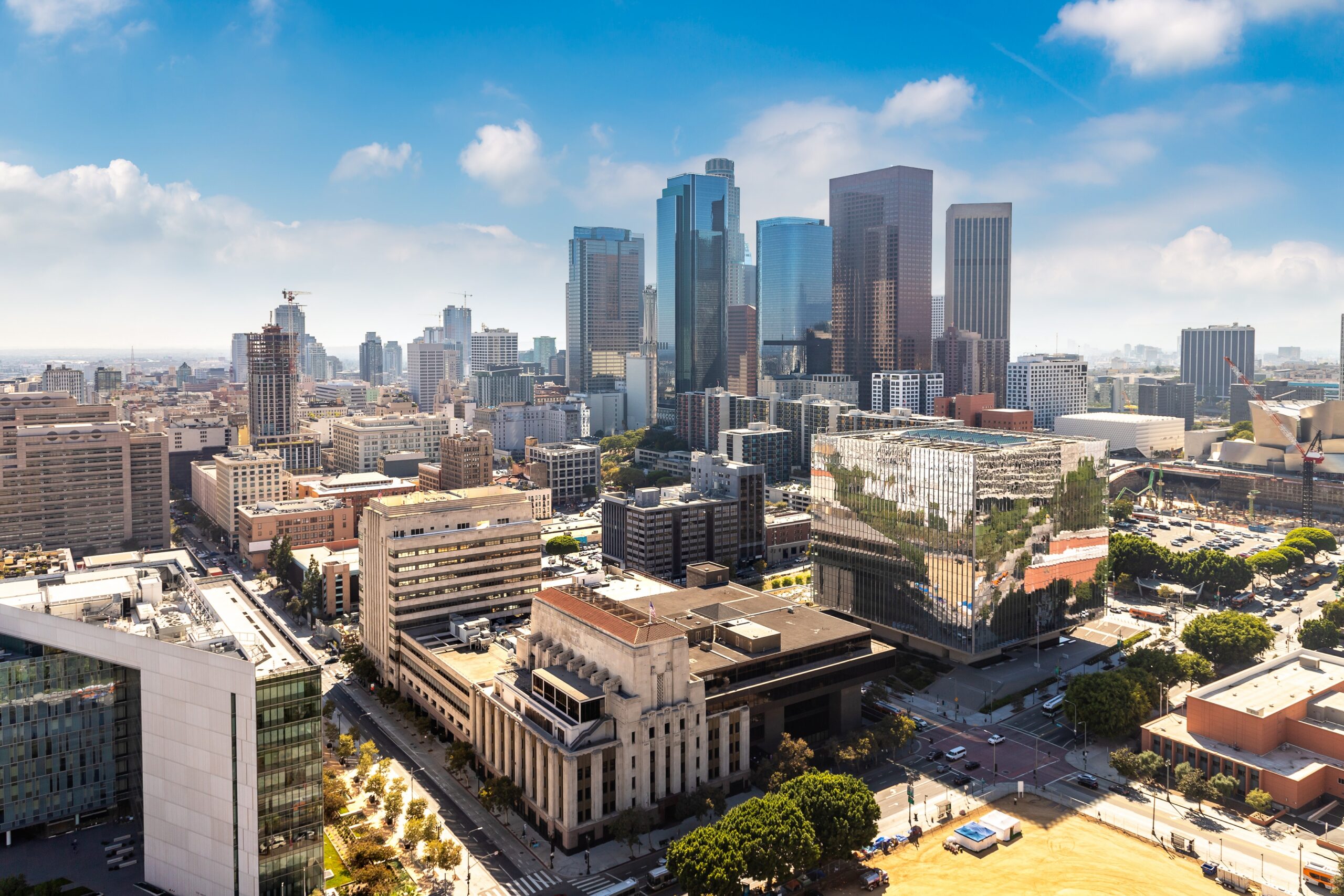 Panoramic view of downtown Los Angeles, California